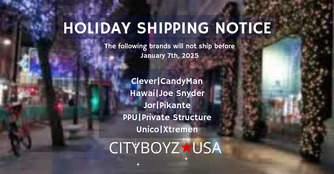 Holiday Shipping Notice