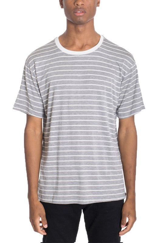 Weiv Short Sleeve Striped T Shirt - CITYBOYZ★USA