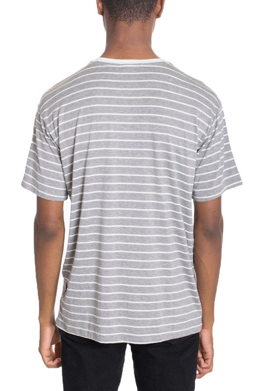 Weiv Short Sleeve Striped T Shirt - CITYBOYZ★USA