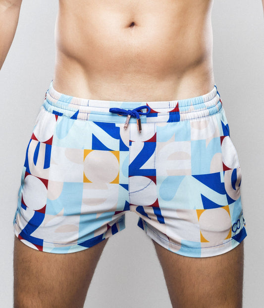 2Eros Insignia Print Swim Shorts