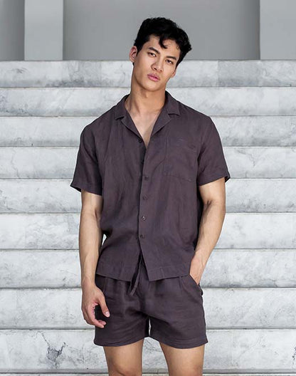 2Eros Breezy Linen Short Sleeve Classic Shirt