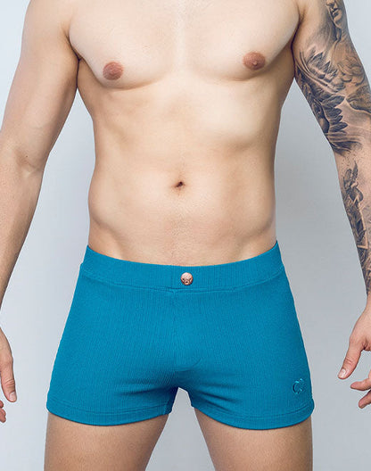 2Eros Railroad Teal Swim Trunk V60