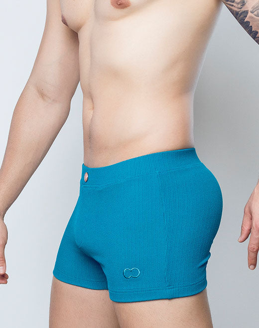 2Eros Railroad Teal Swim Trunk V60