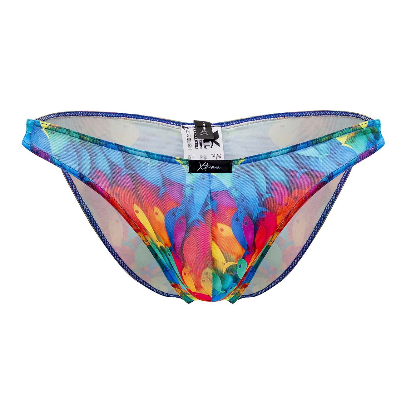 Xtremen Printed Microfiber Bikini - Rainbow Fish Bikini Underwear- CITYBOYZ★USA