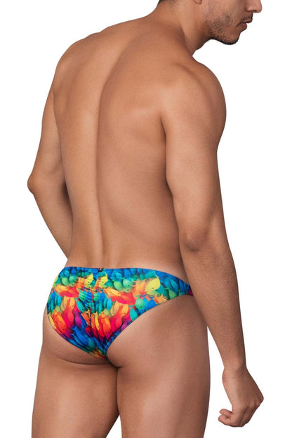 Xtremen Printed Microfiber Bikini - Rainbow Fish Bikini Underwear- CITYBOYZ★USA