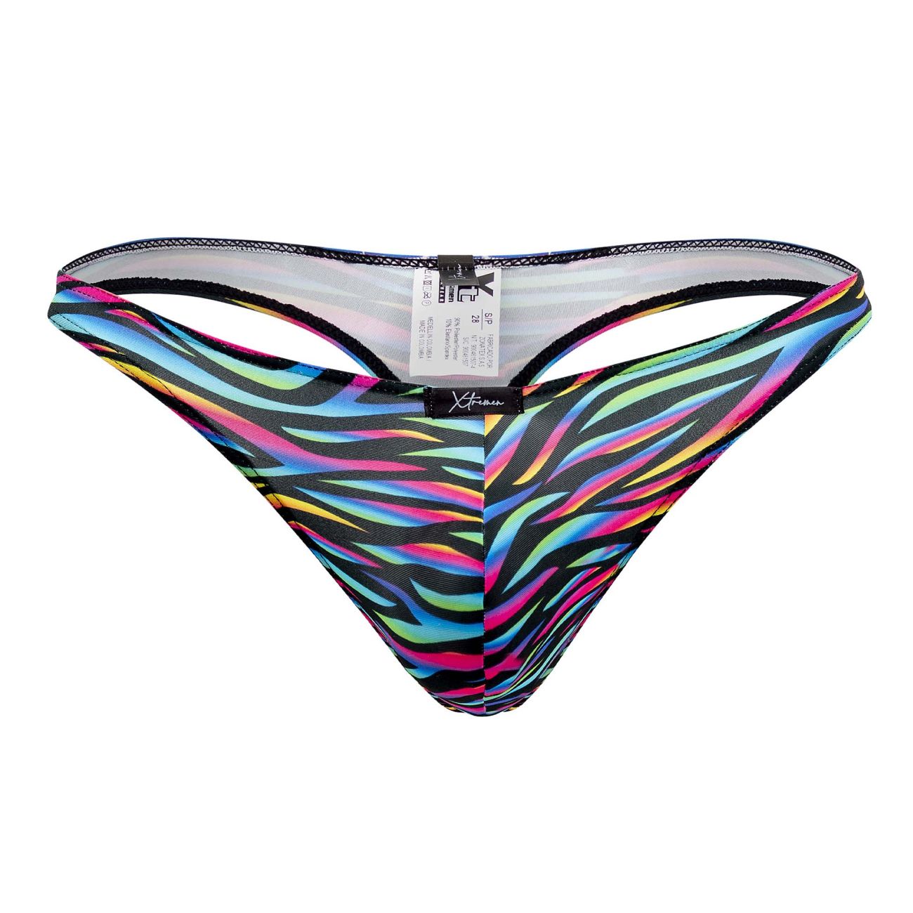 Xtremen Printed Microfiber Thong Disco Zebra Thong- CITYBOYZ★USA