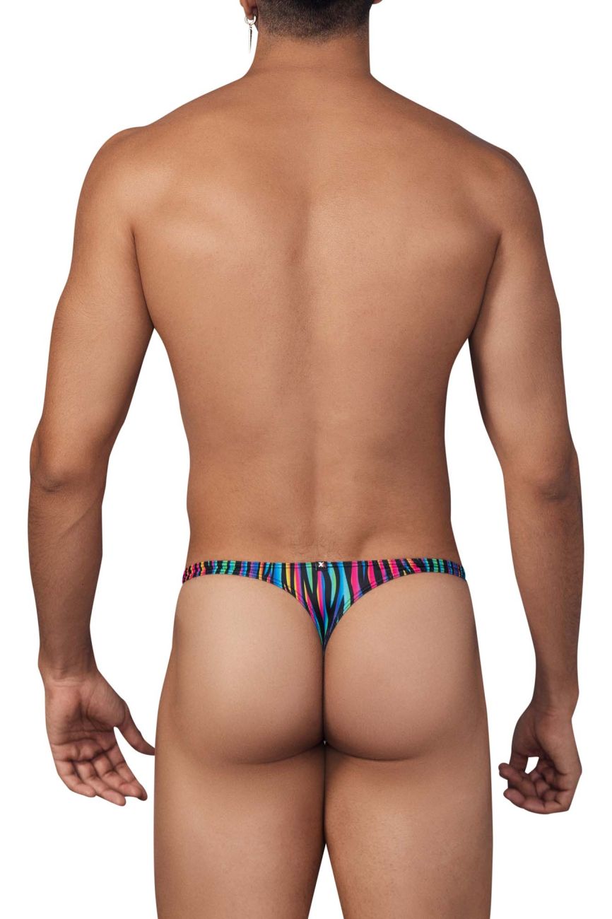 Xtremen Printed Microfiber Thong Disco Zebra Thong- CITYBOYZ★USA