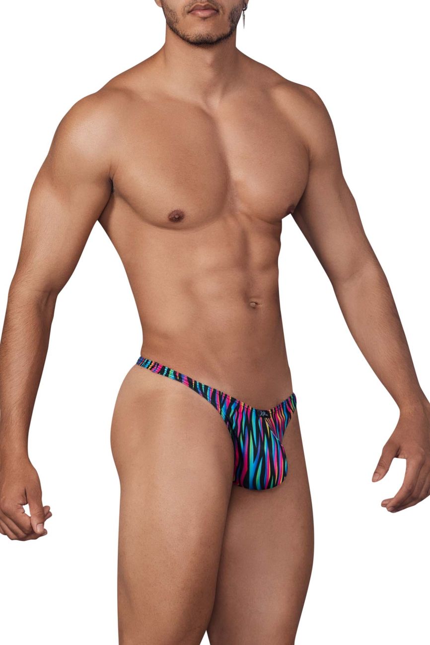 Xtremen Printed Microfiber Thong Disco Zebra Thong- CITYBOYZ★USA